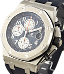 Royal Oak Offshore Navy Chronograph in Steel On Blue Rubber Strap with Blue Dial