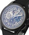 El Primero Lightweight Chronograph in Carbon with Aluminium on Black Fabric Strap with Skeleton Dial - Limited to 500pcs