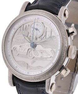Single Register Chronograph for Porsche 910/6 Piece Unique - Solid Platinum