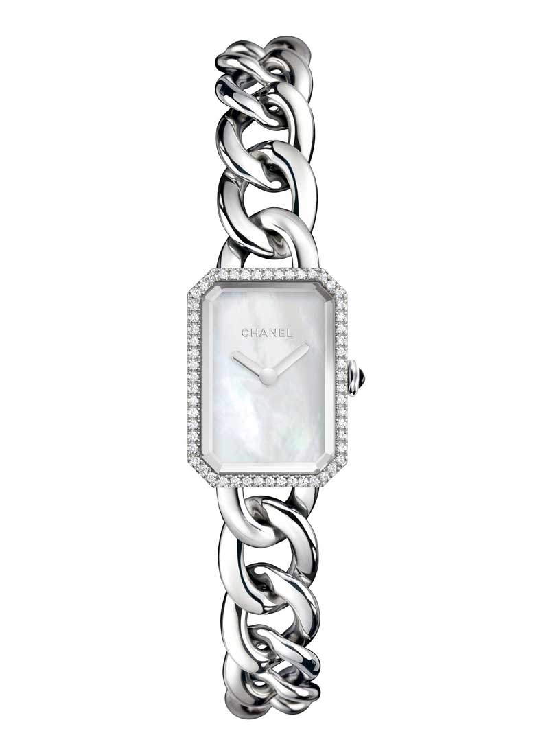 Chanel Premiere Diamond Bezel White Mother of Pearl Dial H3255