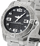 Professional Aerospace Evo in Titanium on Titanium Bracelet with Black Dial