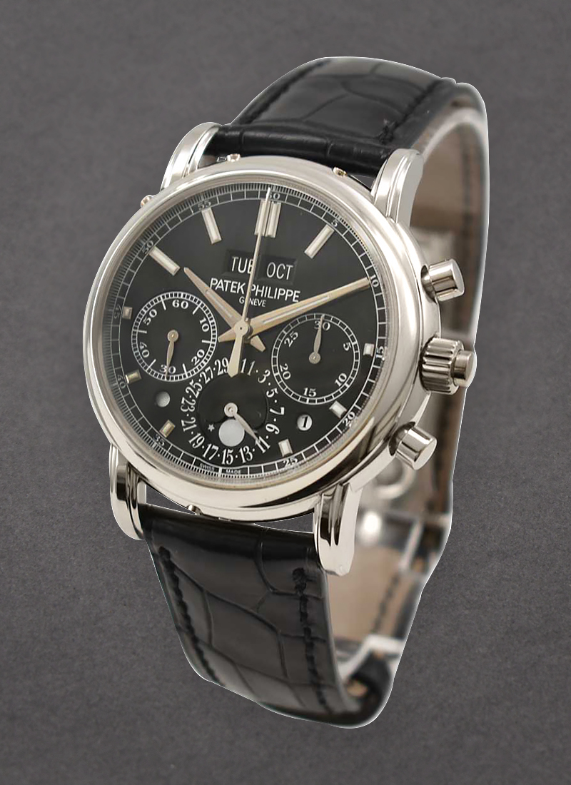 Patek Philippe Perpetual Calendar Rattrapante Chronograph 5204P in Platinum