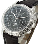 5271P Grand Complications in Platinum Baguette Diamond Bezel and Lugs with Black Dial