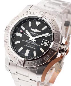 Avenger II Seawolf Automatic in Steel  on Steel Bracelet with Black Dial