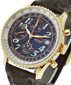 Navitimer Montbrillant Eclipse 18KT Yellow Gold or Strap with Black Dial