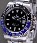GMT Master II Bat Man 116710BLNR On Oyster Bracelet with Black Dial