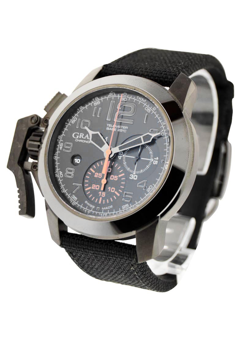 Graham Chronofighter Oversize 47mm Automatic in Steel with Black Ceramic Bezel