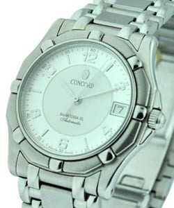 Saratoga Men's Steel on Bracelet with Silver Dial