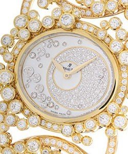 Contemporary Millenary Precieuse in Yellow Gold with Diamonds on Yellow Gold with Diamonds Bracelet with MOP Diamond Dial