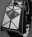 Spacecraft in PVD-Coated Titanium - Limited to 99 pcs on Leather Strap with Black Dial