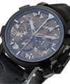 Pinup DNA Black in Black PVD Steel on Black Leather Strap with Camouflage Dial