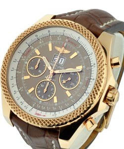 Bentley 6.75 Speed Rose Gold on Stap with Bronze Dial