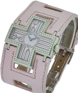 Follow Me with Factory Diamond Bezel & Case  18 KT White Gold with Pink Roman Dial