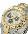 Daytona 2-Tone in Steel with Yellow Gold Bezel on Oyster Bracelet with Ivory Arabic Panda Dial