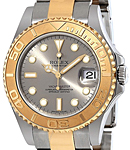 Yachtmaster 2-Tone in Steel with Yellow Gold Bezel on Steel and Yellow Gold Oyster Bracelet with Grey Index Dial