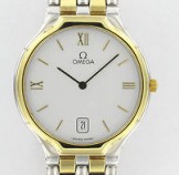 De Ville Two Tone in Steel and Gold on Two Tone Bracelet with White Dial