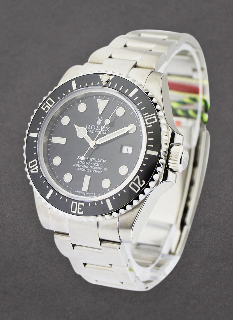 Rolex Unworn Sea Dweller 4000 in Steel with Black Bezel