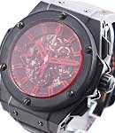 King Power  Congo  Limited Edition to 100 pcs. Black Ceramic Case - Red Crystal - Skeleton Dial 