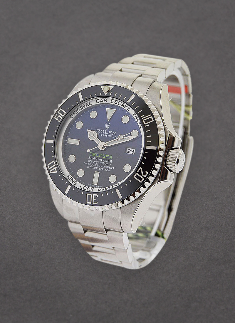 Rolex Unworn Sea Dweller Deep Sea in Steel with Black Bezel 