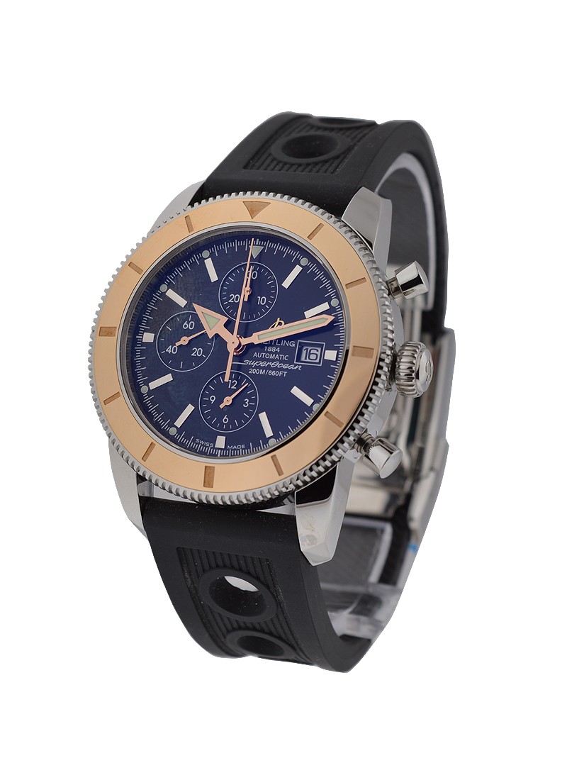 Breitling Superocean Heritage Chronograph in Steel with Rose Gold Bezel