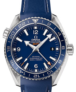Planet Ocean Liquidmetal 43mm Automatic in Titanium on Blue Rubber Strap with Blue Dial
