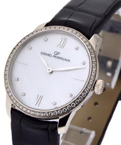 Lady's Classique 1966 White Gold on Strap with MOP Dial
