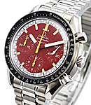 Speedmaster Chronograph 36mm  in Steel - CA 1955 On Steel Bracelet with Red Dial