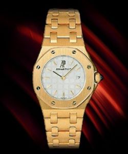 Yellow Gold Lady's Offshore  Yellow Gold on Bracelet with White Dial 