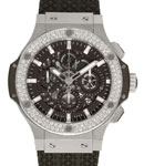 Aero Bang Men's Steel with Diamonds Steel-Diamonds on Rubber Strap with Skeleton Dial