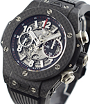 Hublot Big Bang Unico in Carbon Fiber Case on Black Rubber Strap with Skeleton Dial