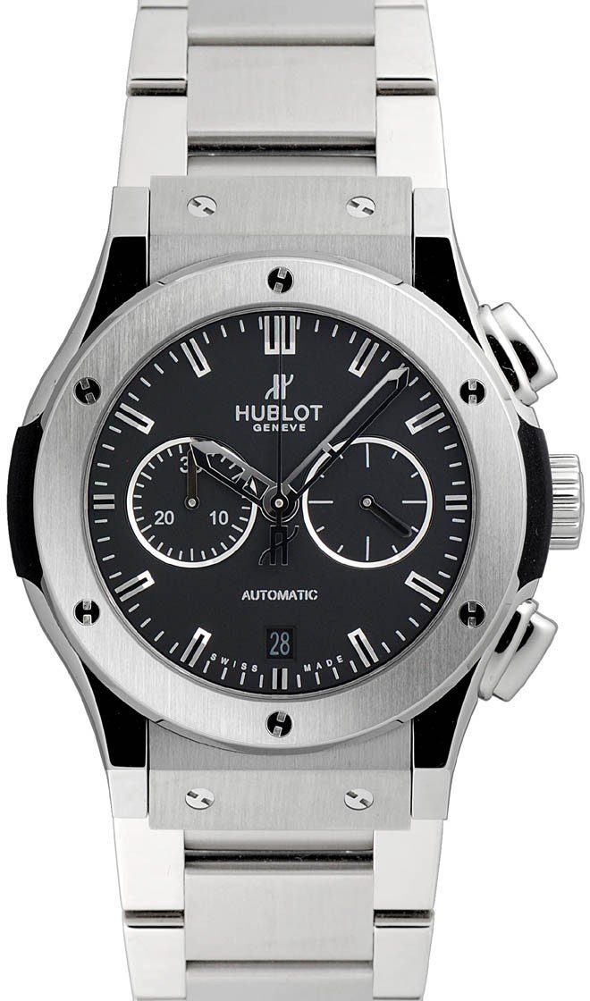 Classic Fusion 42mm Automatic in Titanium On Titanium Bracelet with Black Dial
