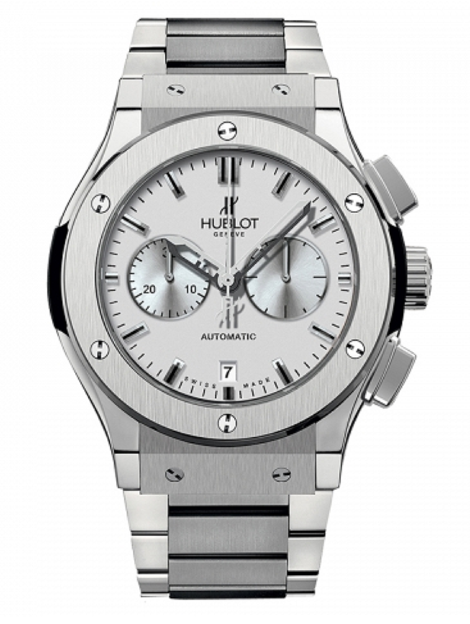 Classic Fusion 42mm Automatic in Titanium On Titanium Bracelet with Silver Opaline Dial