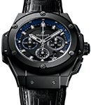King Power Dallas Cowboys 48mm in Titanium with Ceramic on Black Alligator Strap with Black and Blue Accent Dial