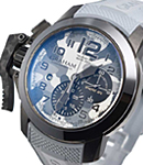 Chronofighter Oversize Black Arrow in Black PVD Steel On Grey Rubber Strap with Grey Camouflage Dial