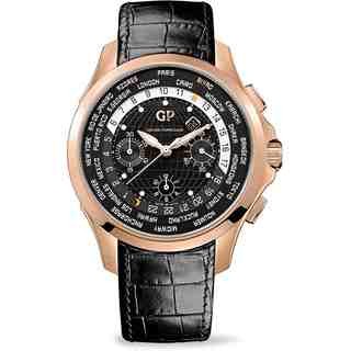 Traveller ww.tc Chronograph Rose Gold on Strap with Black Opaline Dial