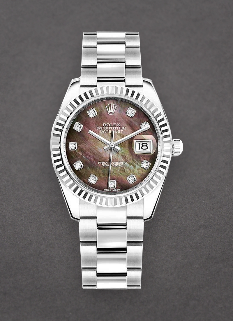 Rolex Unworn Datejust in Steel with Fluted Bezel