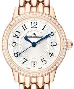 Rendez Vous Ladies in Rose Gold with Diamond Bezel On Rose Gold Bracelet with Silver Arabic Dial