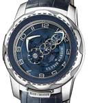 Freak Cruiser Mens 45mm Manual in White Gold on Blue Crocodile Leather Strap with Blue Arabic Dial