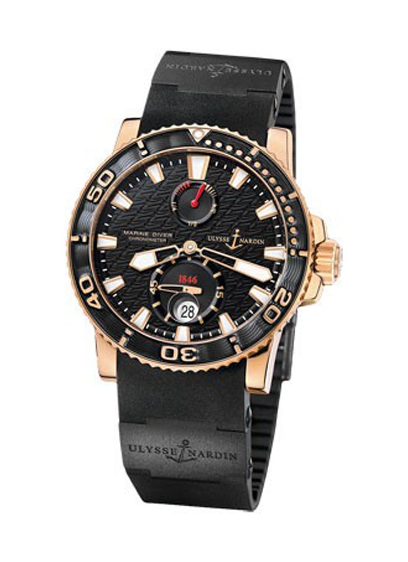 Ulysse Nardin Maxi Marine Diver Chronometer in Rose Gold
