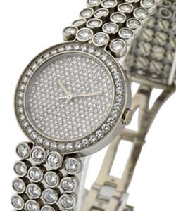 Round 31mm Full Pave Diamond Masterpiece Platinum - Piece Unique