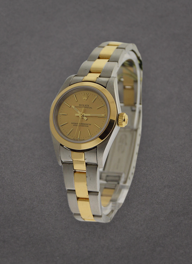 Pre-Owned Rolex 2-Tone Oyster Perpetual No Date Lady's