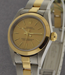 2-Tone Oyster Perpetual No Date Lady's on Oyster Bracelet with Champagne Index Dial