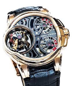 Histoire de Tourbillon N5 Mens Manual in Rose Gold - Limited Edition of 20 pieces ONLY! in Black Alligator Leather Strap with Openwork Dial