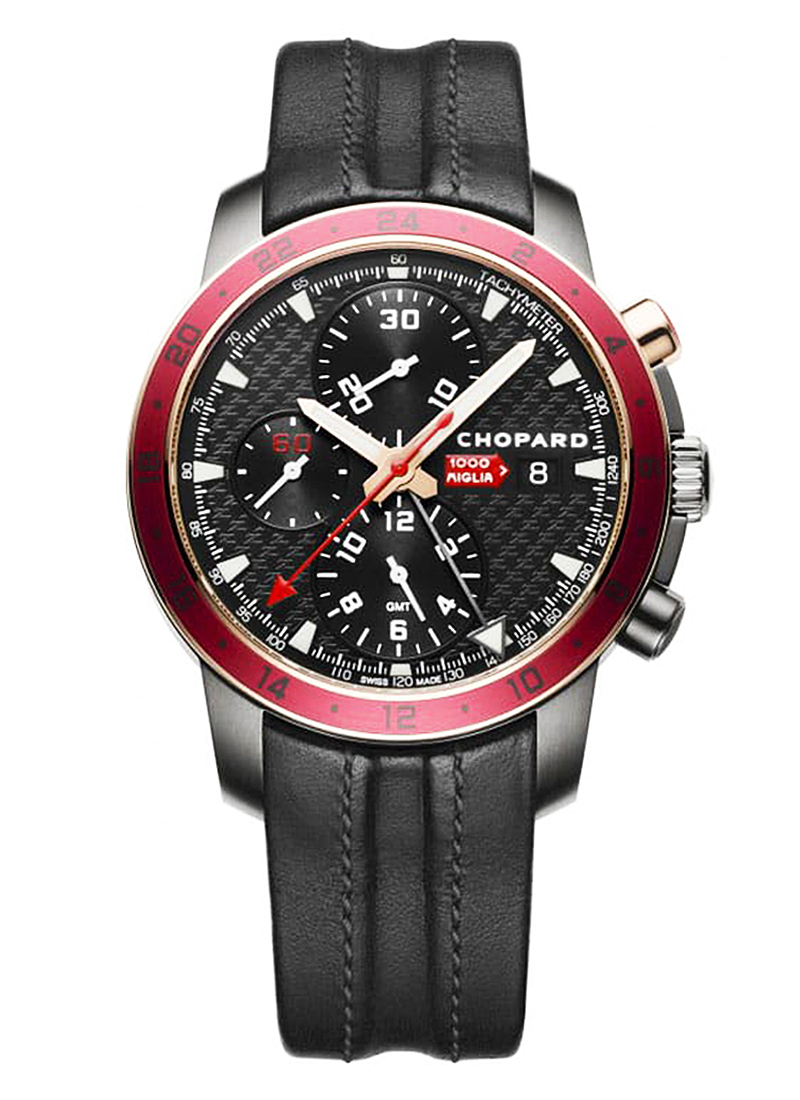 Chopard Classic Racing Mens 42mm Mechanical in PVD Steel with Red Bezel