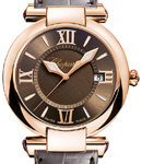 Imperiale Ladies 36mm Quartz in Rose Gold on Brown Alligator Leather Strap with Brown Dial