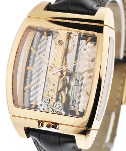 Golden Bridge Automatic in Rose Gold on Black Alligator Leather Strap with Charcoal Dial