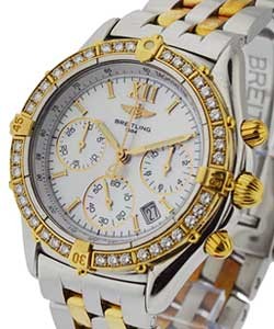 Windrider Jet Stream Chrono with Diamond Bezel 2-Tone on  Bracelet with Mother of Pearl 