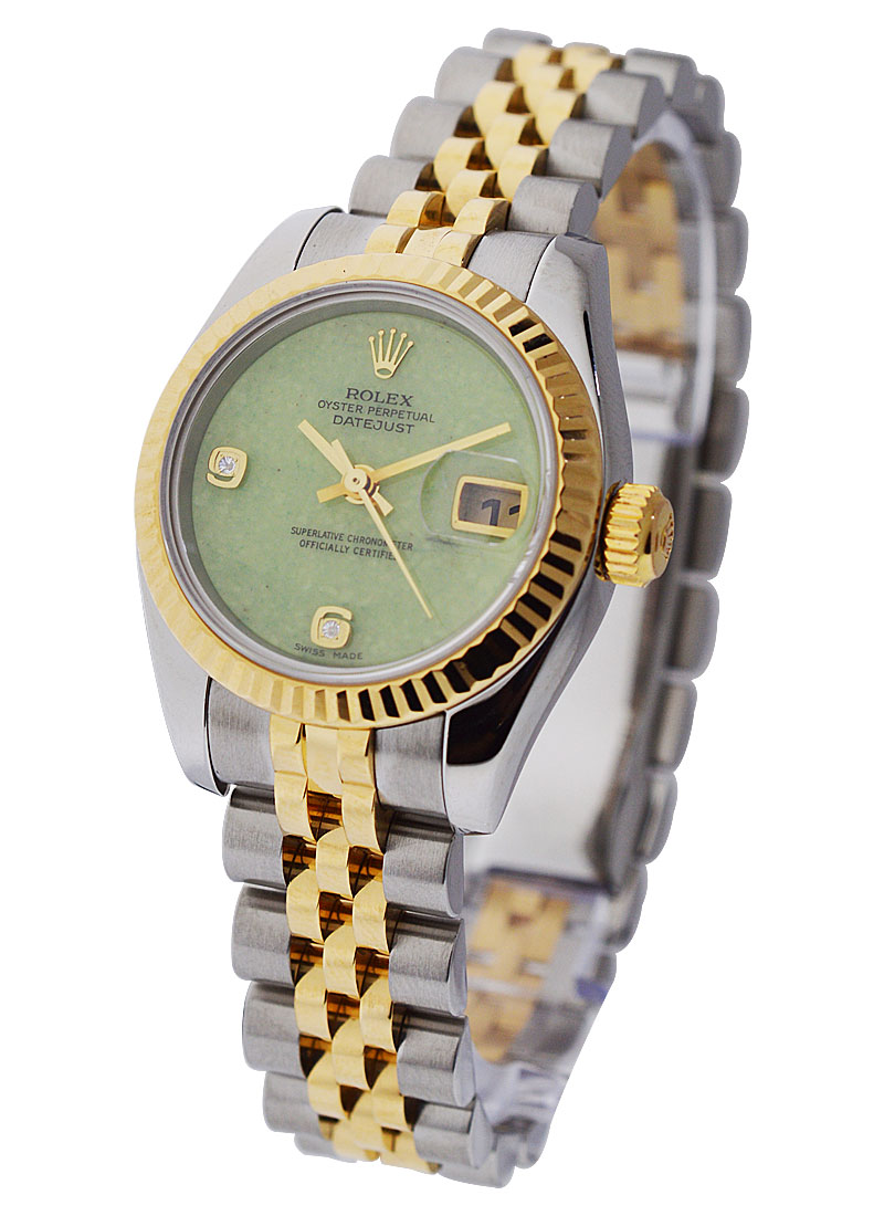 Stor mængde guiden systematisk 179173_used_stone Rolex Ladies Datejust 26mm 2 Tone with Jubilee / Fluted  Bezel | Essential Watches