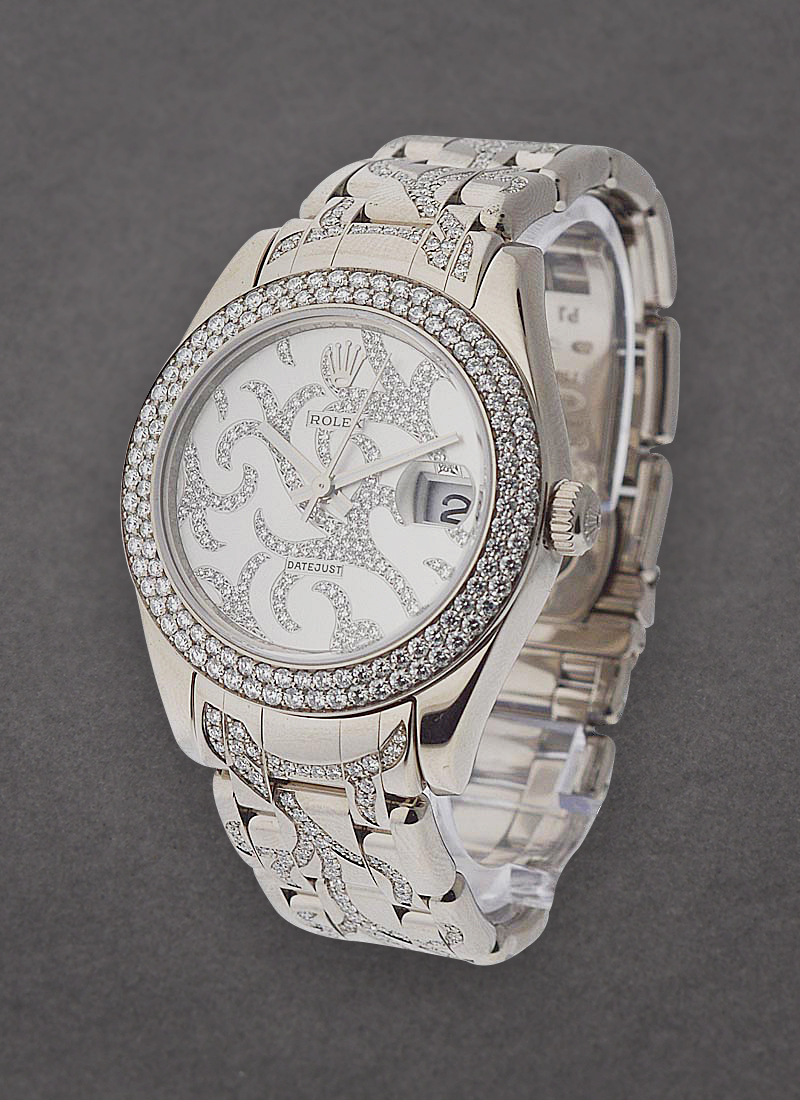 Pre-Owned Rolex Pearlmaster Special Edition - White Gold - 2 Row Diamond Bezel