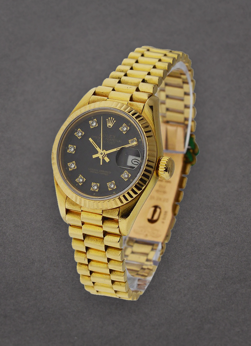 Pre-Owned Rolex President in Yellow Gold with Fluted Bezel